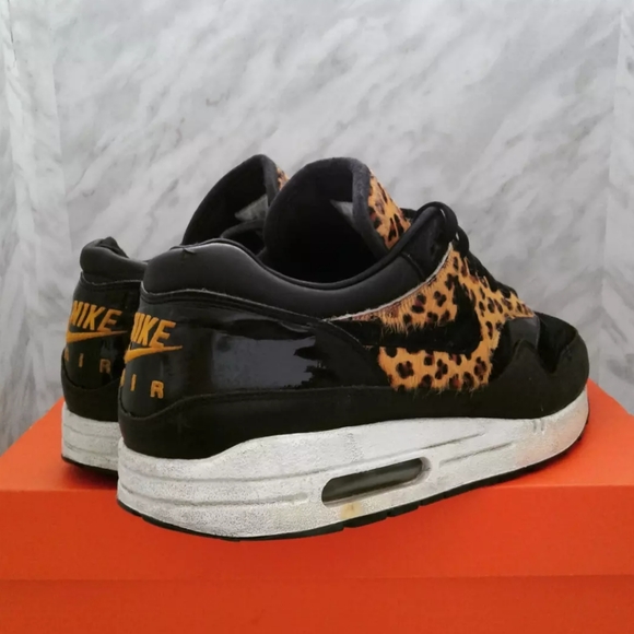 Nike Air Max 1 Premium Beast Pack Atmos mens 11.5 leopard cheetah pony hair - Picture 4 of 7